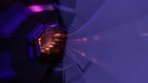 Videohive - Flying Through Glowing Tunnel - 41834907 - 41834907