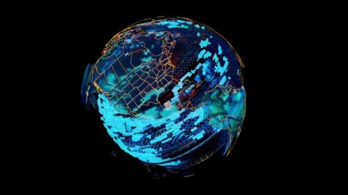 Videohive - Globe Glass Alpha Loop - 41836042 - 41836042