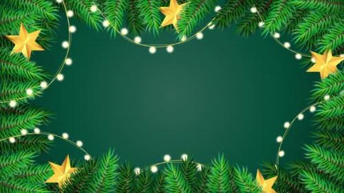 Videohive - Christmas Frame Background with Star Light - 41836952 - 41836952