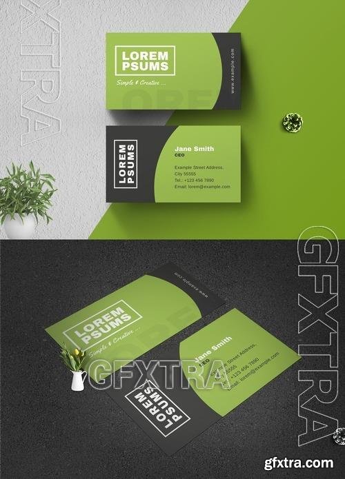 Clean Business Card Layout 512658156