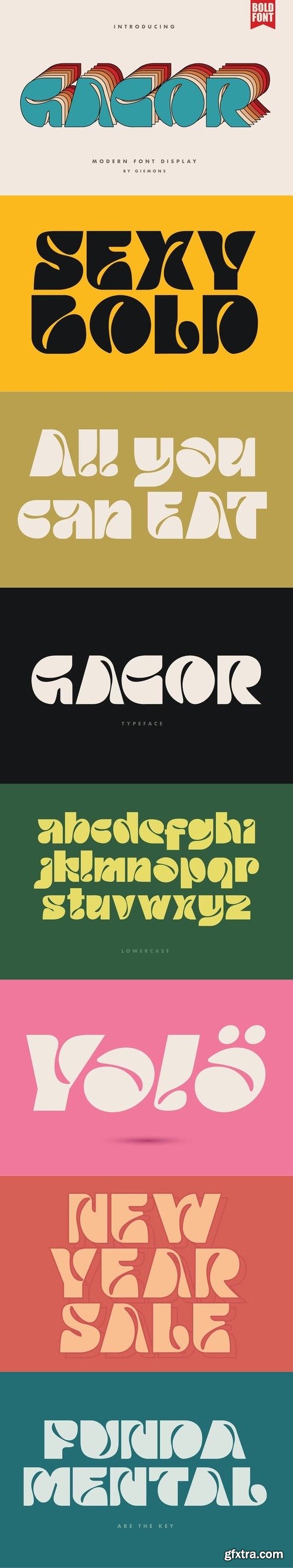 Gacor - Display Font