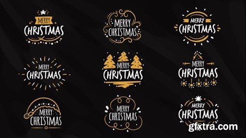 Videohive Christmas Titles Pack 9 in 1 41843392