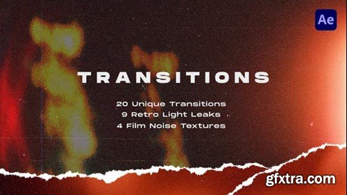 Videohive Torn Paper Transitions Pack 40492352