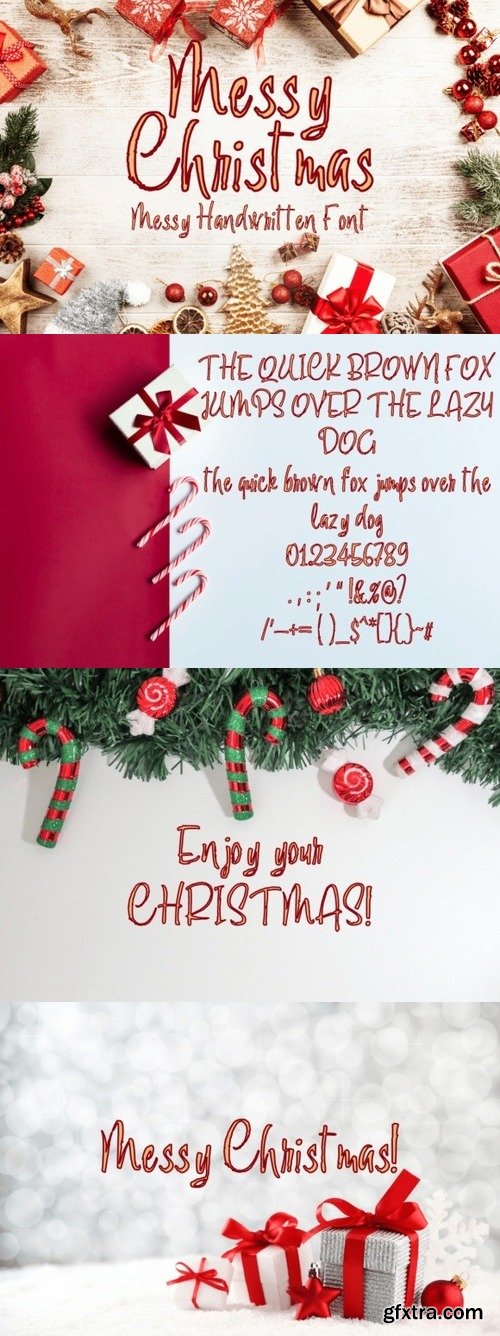 Messy Christmas Font