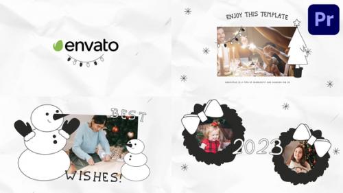 Videohive - Merry Christmas Greeting Slideshow | Premiere Pro MOGRT - 41877263 - 41877263