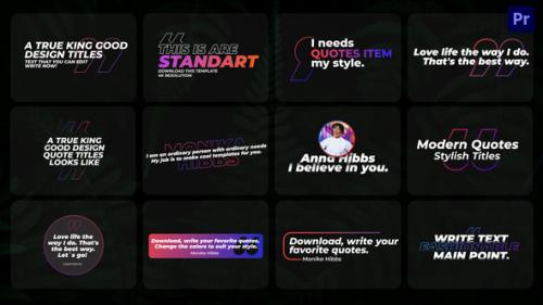 Videohive - Modern Quotes Titles | Premiere Pro - 41921235 - 41921235