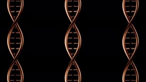 Videohive - Endless Copper Metal DNA Background Loop - 41832030 - 41832030