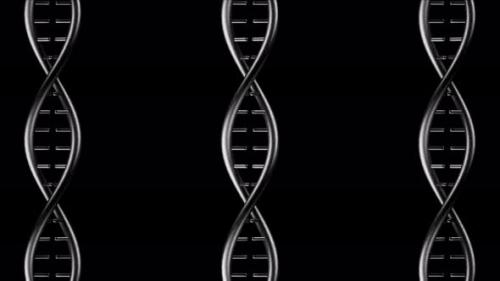 Videohive - Endless Silver Metal DNA Background Loop - 41832031 - 41832031