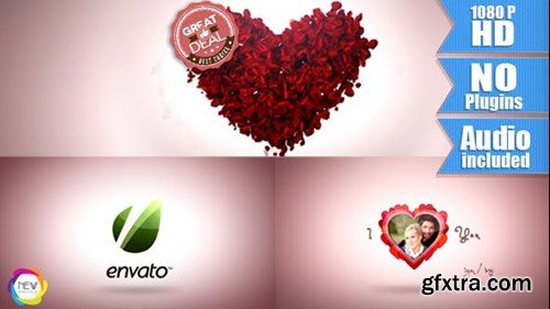 Videohive Valentine Day with Rose Petals 6602560