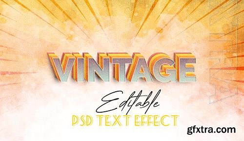 Vintage style psd text effect