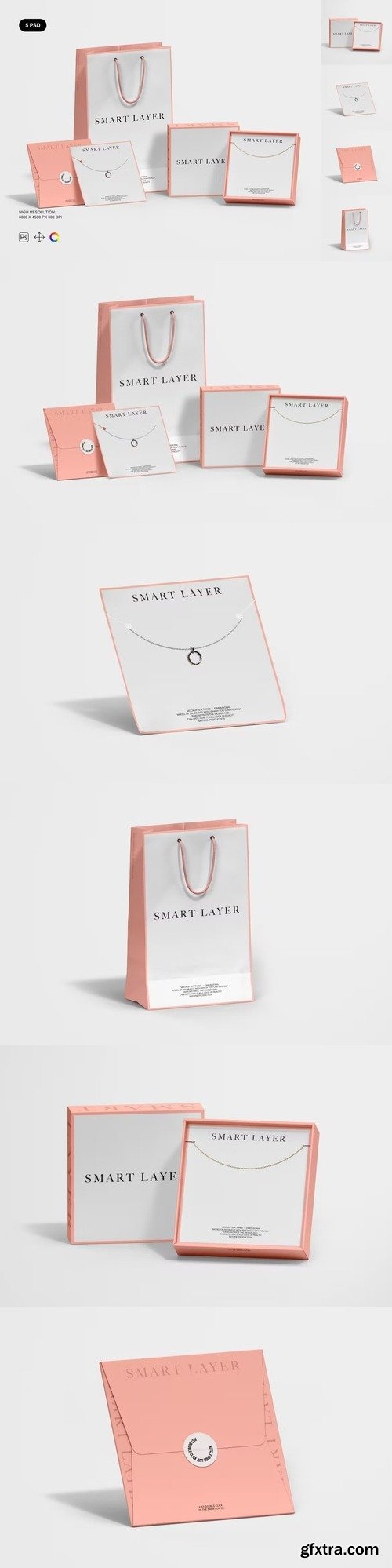 Jewelry Packaging Mockup Set