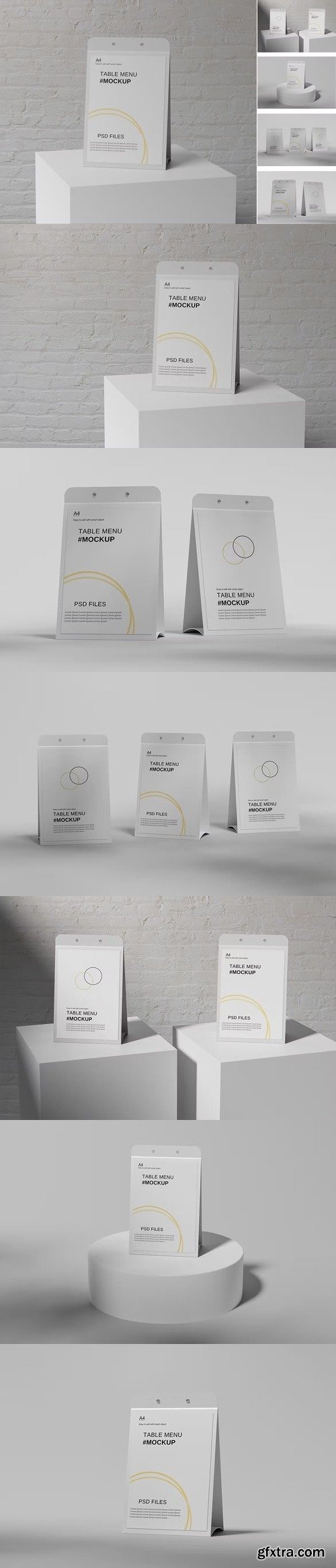 Menu Stand PSD Mockup