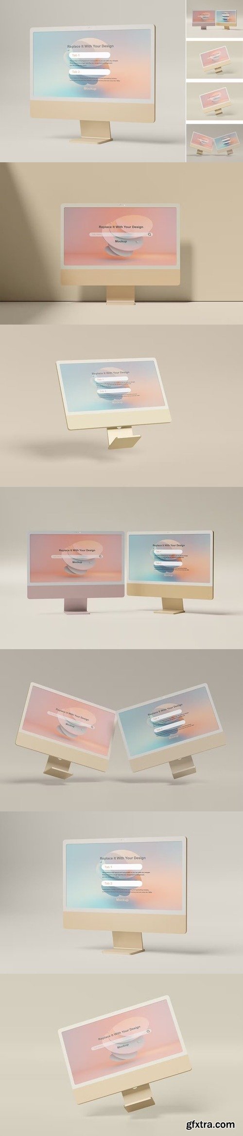 iMac 24\'\' Mockup Set