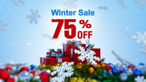 Videohive - Winter Sale Discount Card 75 Percent Off - 41875235 - 41875235