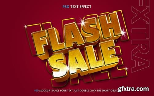 Flash sale psd text effect mockup