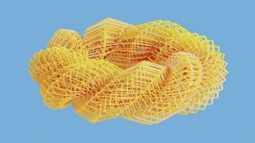 Videohive - Abstract Pasta Shape Loop - 41880629 - 41880629