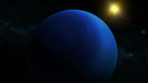 Videohive - Neptune 3d Planet Realistic With Glowing Sun - 41883013 - 41883013
