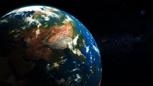 Videohive - 3d Realistic Planet Earth View Star Space - 41883744 - 41883744