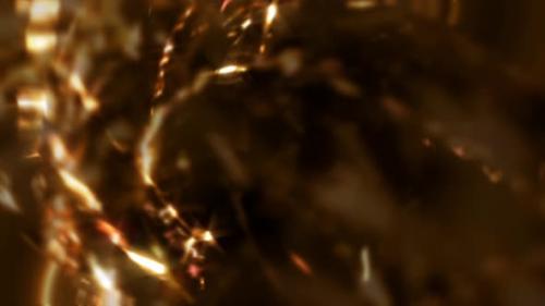 Videohive - Golden Abstract Mesmerizing Elegant Christmas Jewelry Gift Background Loop - 41885932 - 41885932