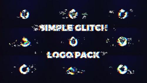 MotionArray - Simple Glitch Logo Pack (4K) - 1170538