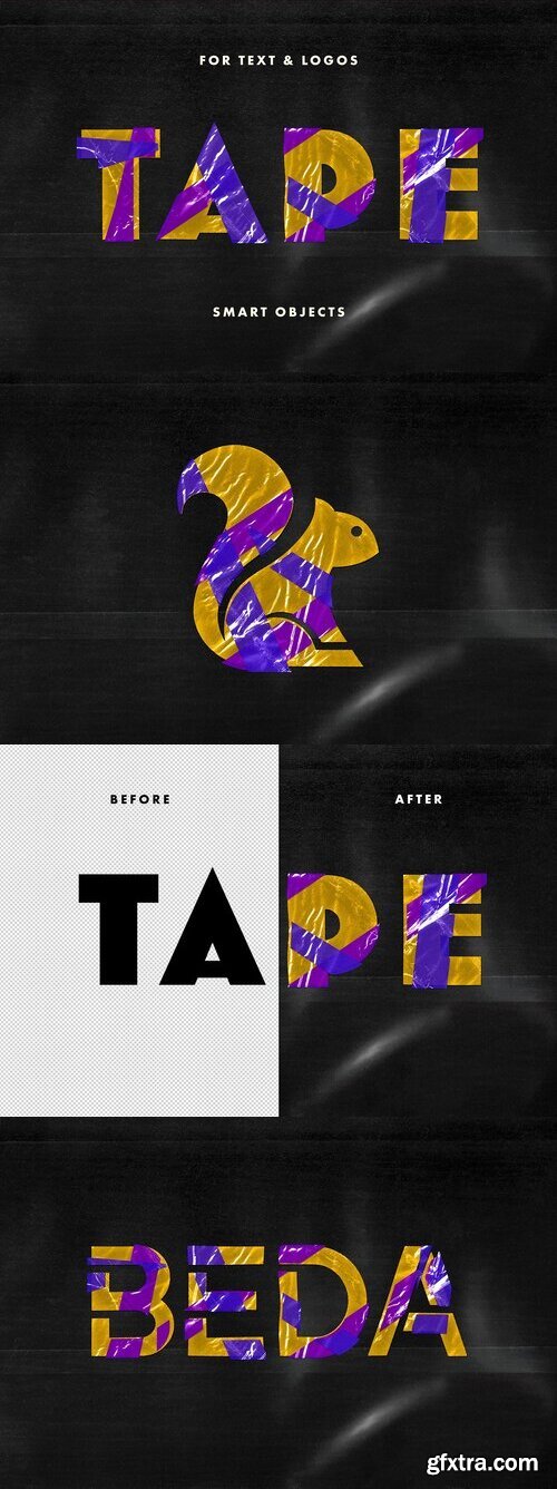 CreativeMarket - Plastic Tape Text Effect 10862720