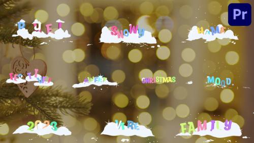 Videohive - Snow Titles | Premiere Pro MOGRT - 41893919 - 41893919