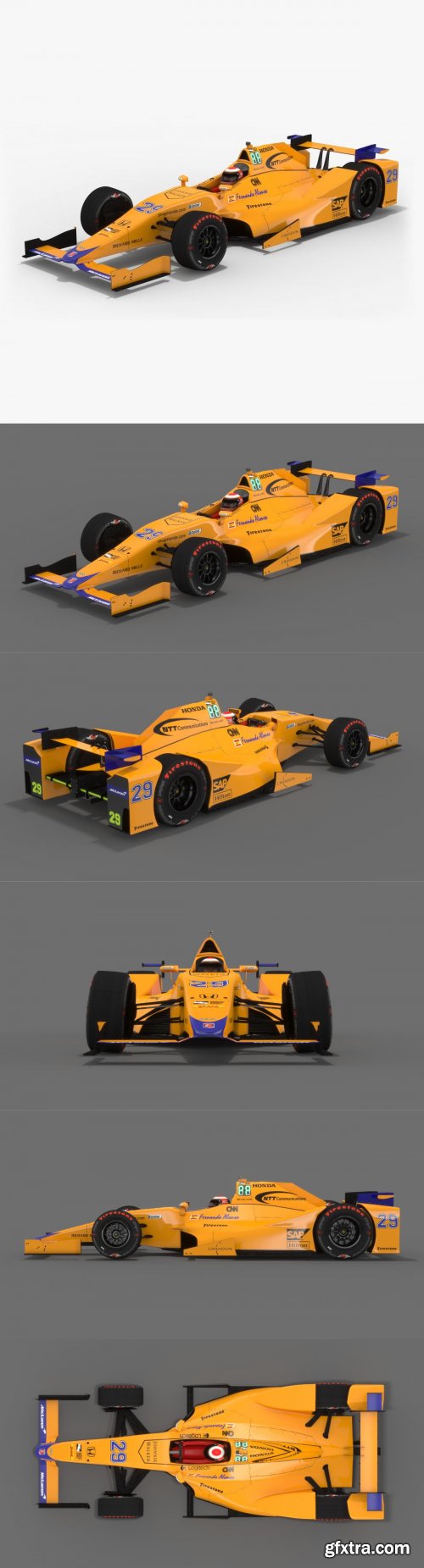  Mclaren Honda Andretti 3D Model 