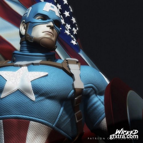 Captain America - 3D Print STL