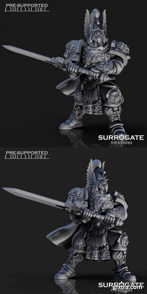 Magnus the Untamed Praetorian Blade Master - 3D Print Model