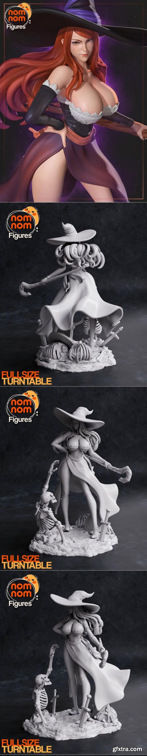 Dragon’s Crown – Sorceress – NomNom – 3d print model