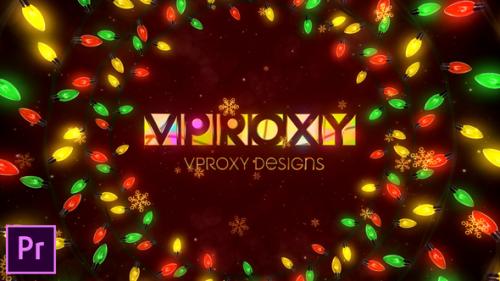 Videohive - Christmas Lights Logo Opener - Premiere Pro - 41942328 - 41942328