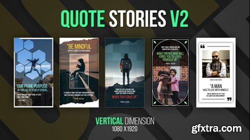 Videohive Vertical Quote Stories V2 41895358