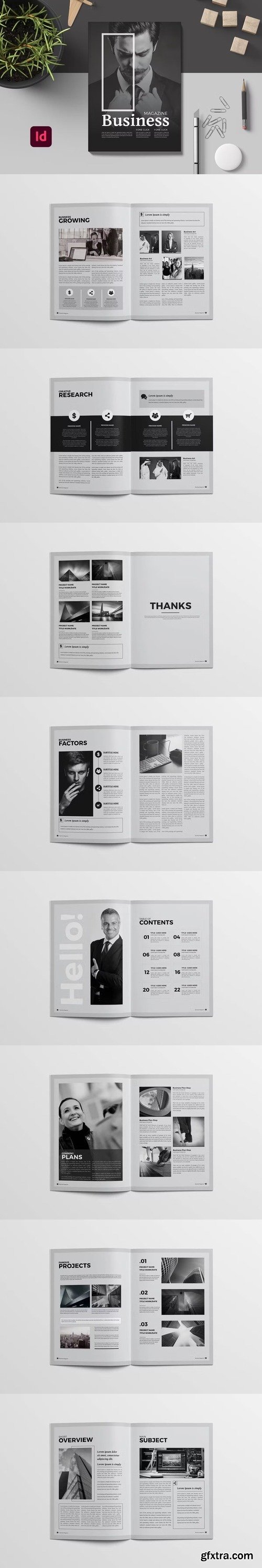 Business Magazine Template