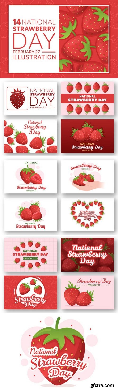 14 National Strawberry Day Illustration