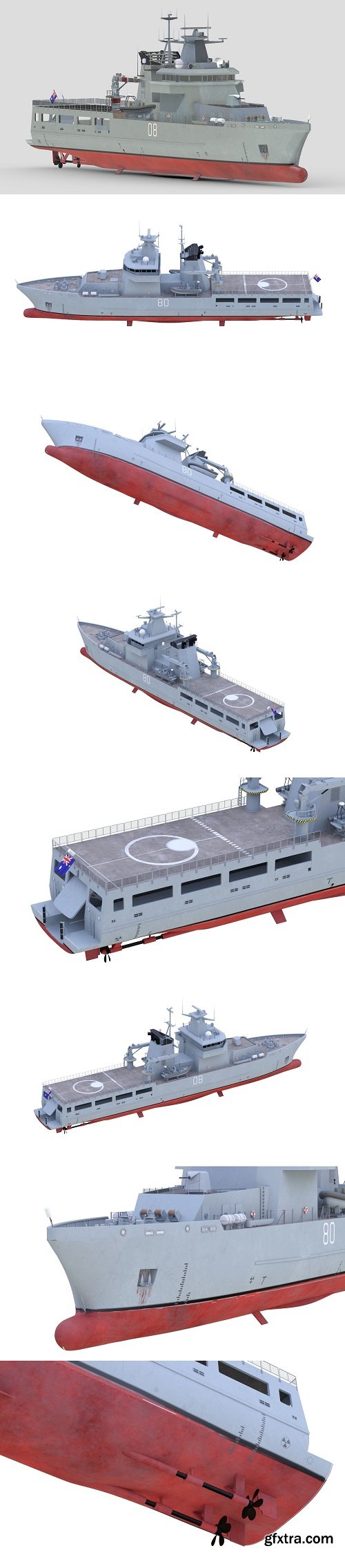 Arafura Class OPV 3D Model