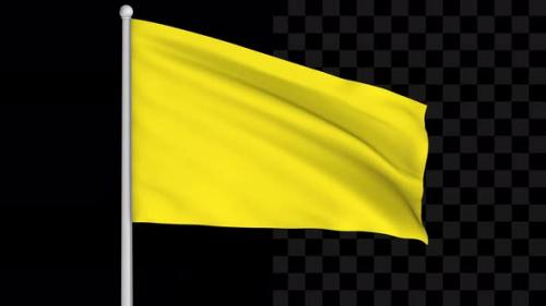 Videohive - Yellow Flag Loop - 41958021 - 41958021