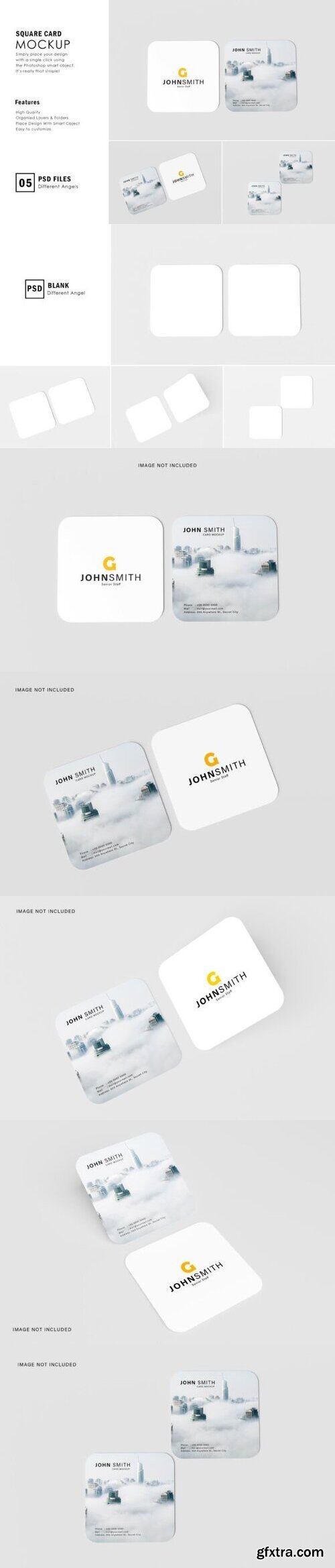 Rounded Business Card Mockup