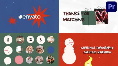 Videohive - Christmas Typography Greeting Slideshow for Premiere Pro - 41972751 - 41972751