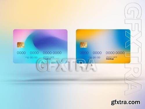 Plastic Card Mockup or Gift Card 537633652