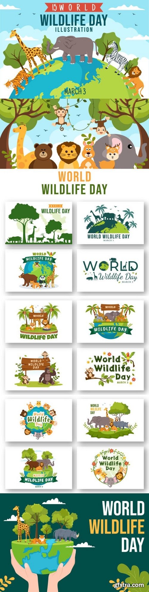 15 World Wildlife Day Illustration