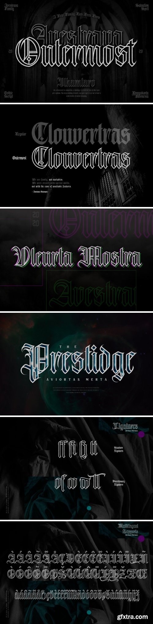 Avestrava Outermost Font