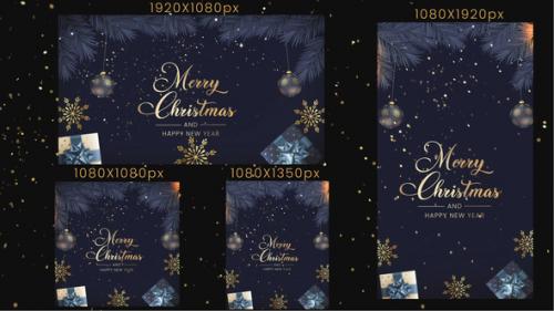 Videohive - Christmas Intro 4 in 1 | MOGRT - 41836173 - 41836173
