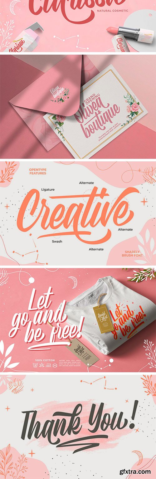 Sharely - Beautiful Brush Font