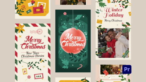 Videohive - Christmas Instagram Stories for Premiere Pro - 41957696 - 41957696