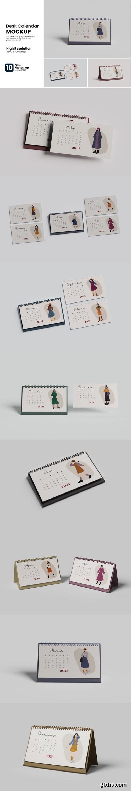 Desk Calendar Mockup Vol. 2