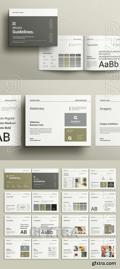 Brand Guidelines Layout - Landscape 534296413