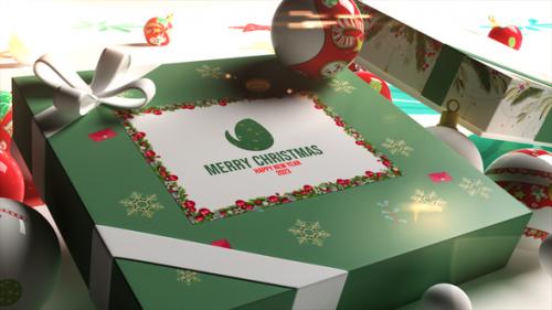 Videohive - Christmas Box Logo - 42002271 - 42002271