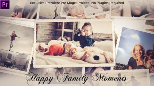 Videohive - Photo Gallery - Happy Family Moments - Premiere Pro Mogrt Project - 42003619 - 42003619