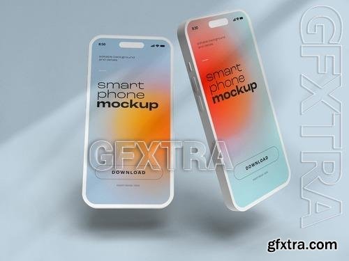 Smart Phone Mockup Design with Editable Background 535891766