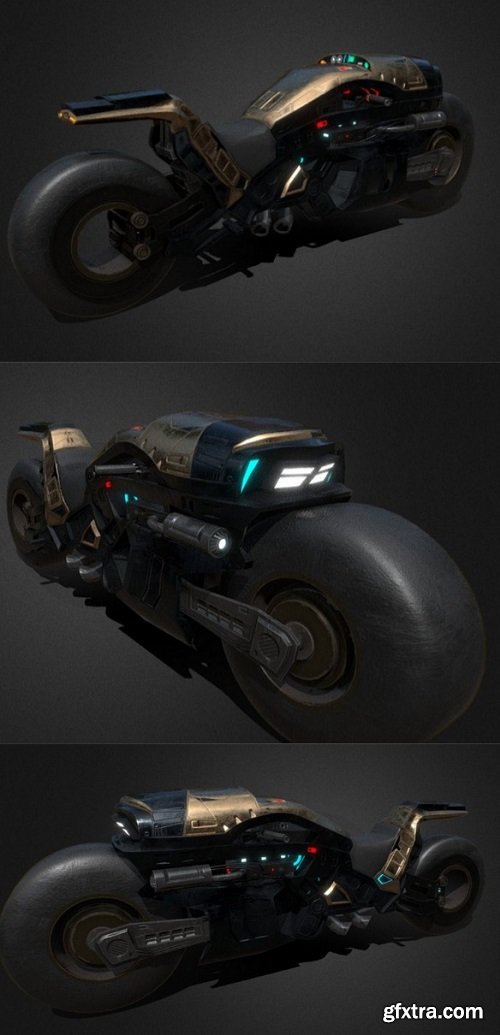 Sci-fi Motorcycle Project_MX_2 3D Model